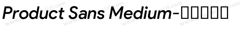 Product Sans Medium字体转换